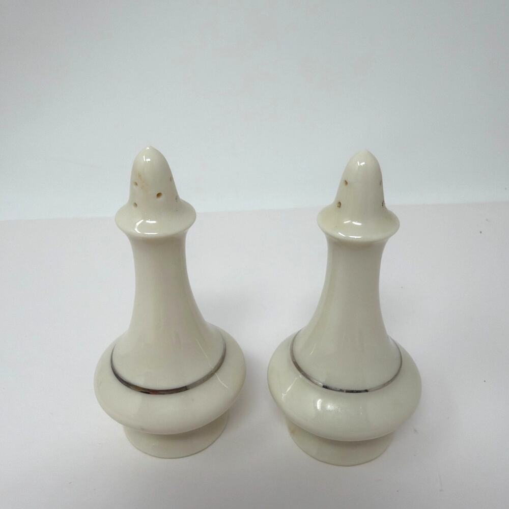 Lenox Salt and Pepper Set Regency Collection with Platinum Trim